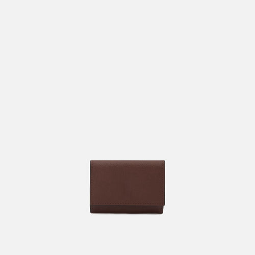 Pebble Grain Leather Multi-Slot Foldable Clutch Wallet