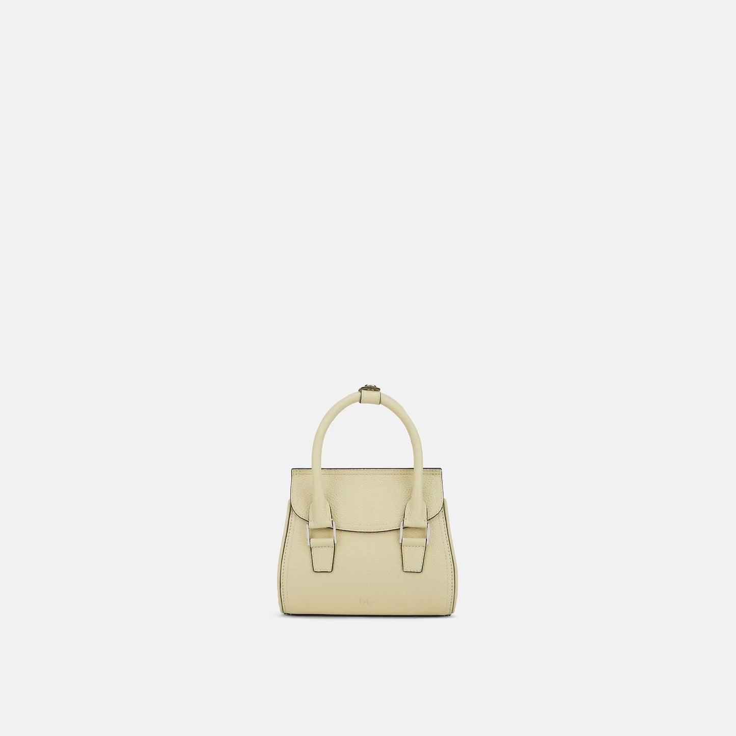 Structured Nappa Leather Mini Flap Top Handle Bag
