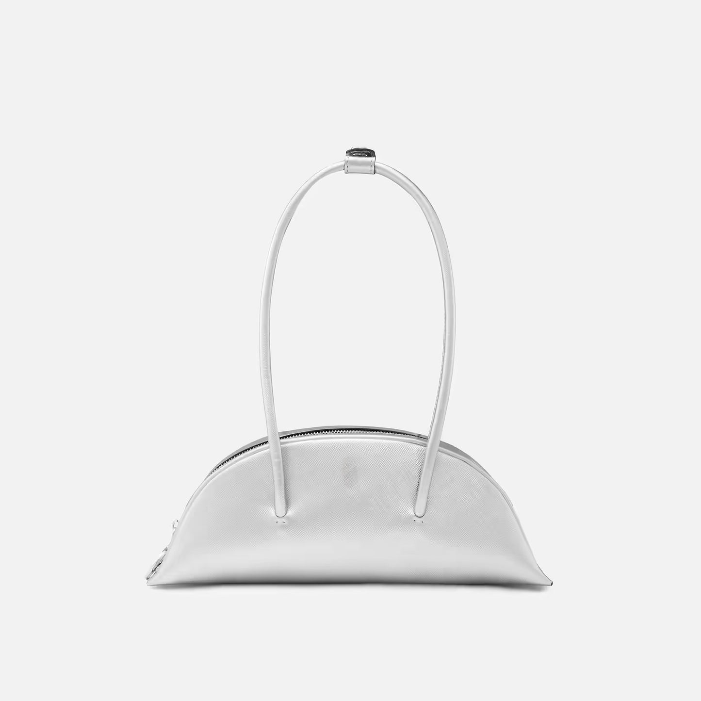 Sleek Nappa Leather Mini Bowler Shoulder Bag