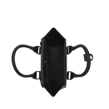 Structured Nappa Leather Mini Flap Top Handle Bag