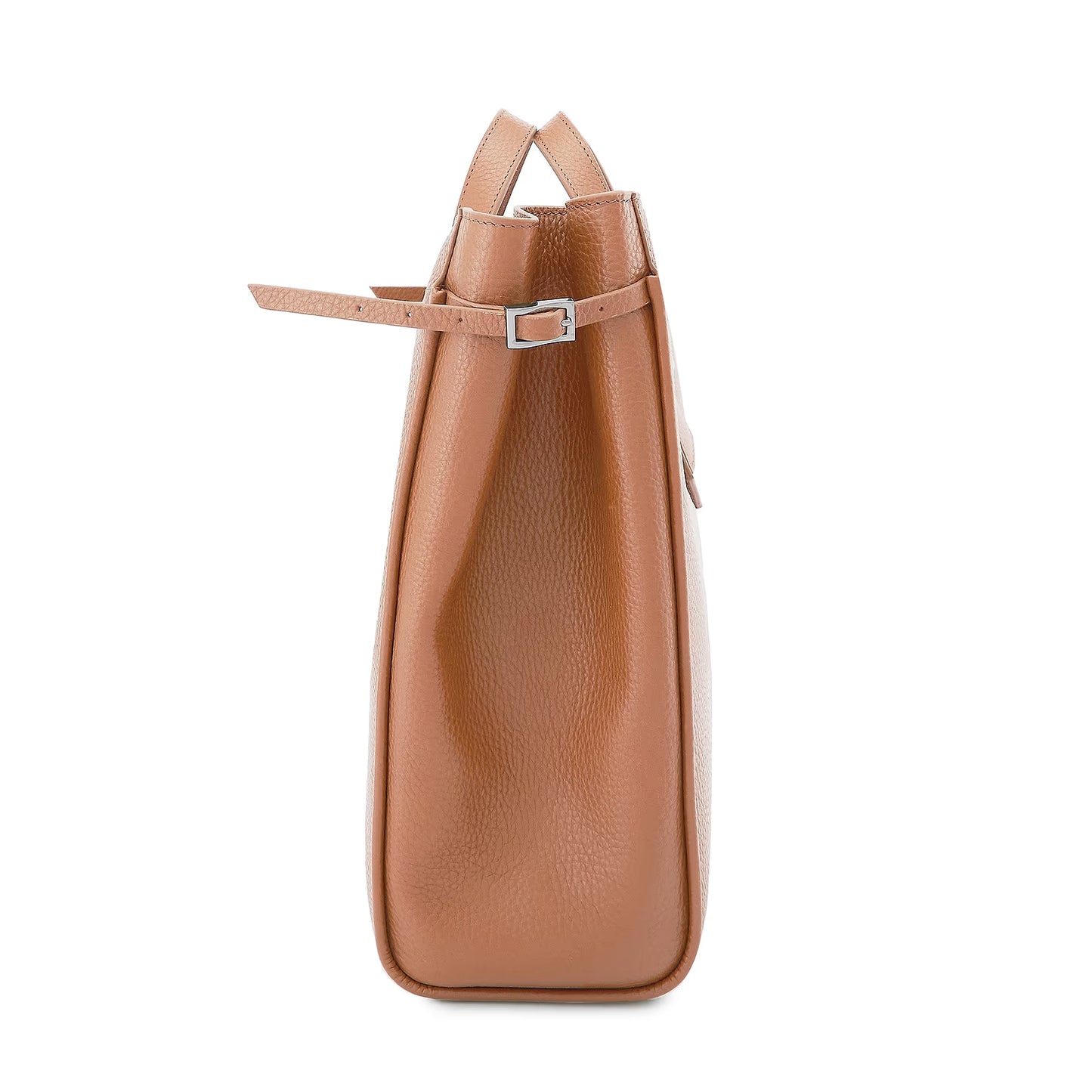 Soft Pebble Grain Leather Large Capacity Tote Bag With Detachable Shoulder Strap