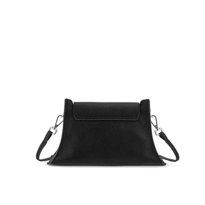 Pebble Grain Leather Mini Flap Crossbody Bag With Detachable Strap